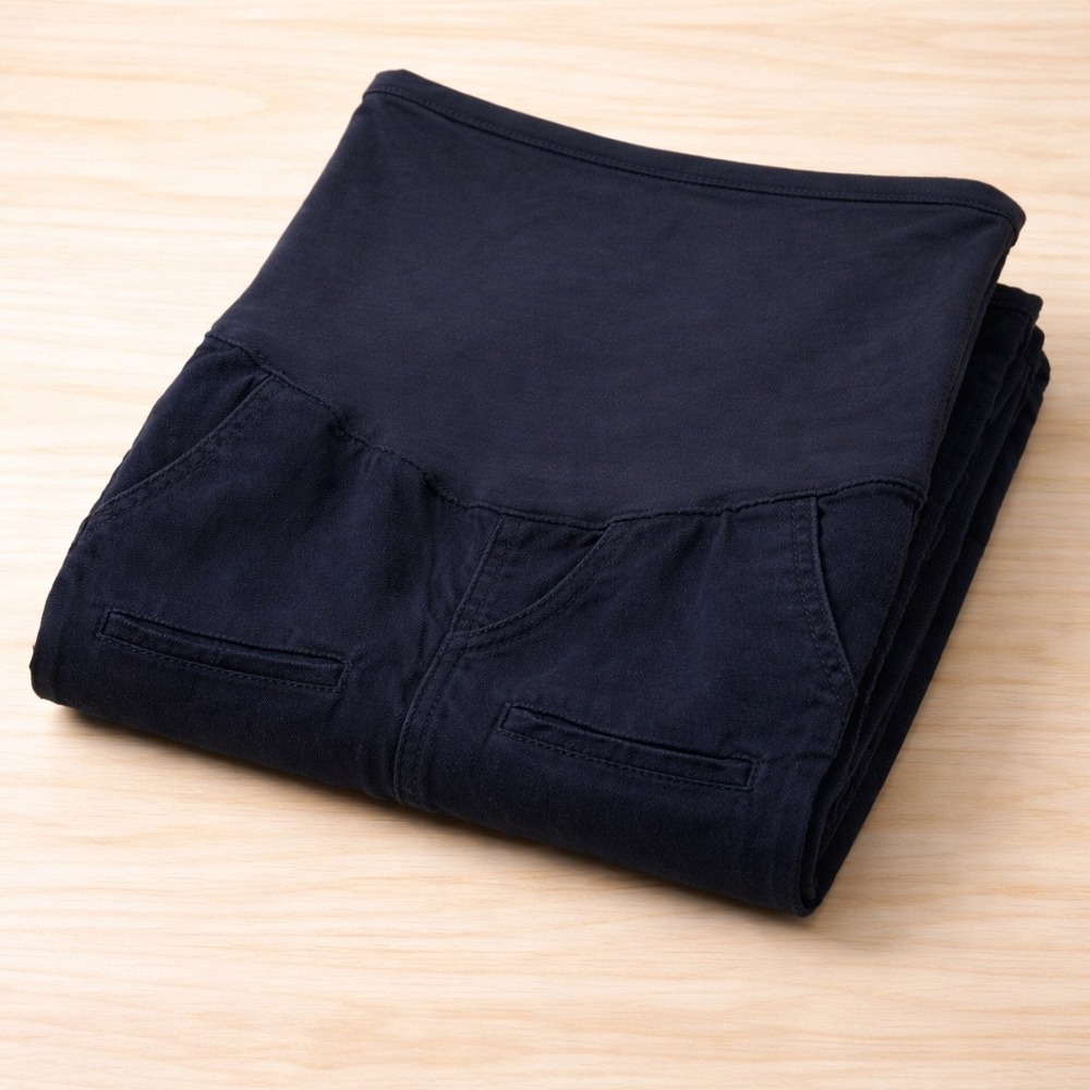 Old Navy Maternity Bootcut Full Panel Pants Navy Blue Size‎ 14 Short Pants